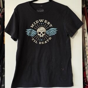 Black Skull Graphic Tee